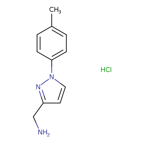 [1-(4-methylphenyl)-1H-pyrazol-3-yl]methanaminehydrochloride