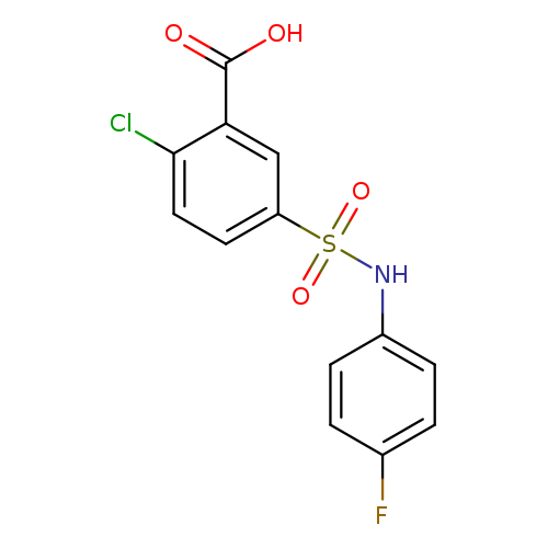 2-chloro-5-[(4-fluorophenyl)sulfamoyl]benzoic acid