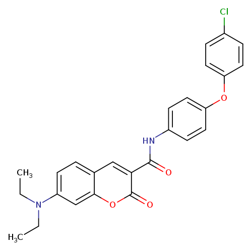 N-[4-(4-chlorophenoxy)phenyl]-7-(diethylamino)-2-oxo-2H-chromene-3-carboxamide