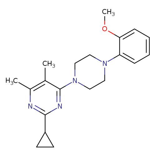 2-cyclopropyl-4-[4-(2-methoxyphenyl)piperazin-1-yl]-5,6-dimethylpyrimidine