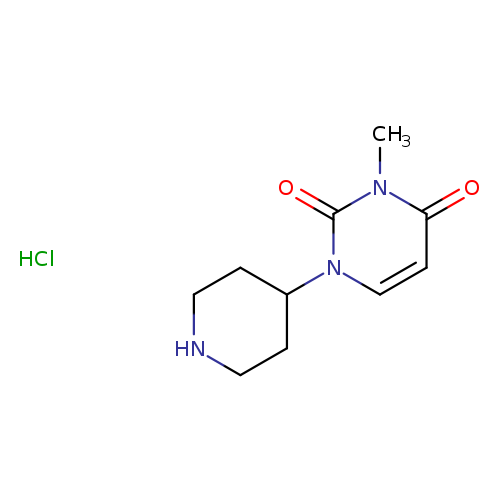 "3-methyl-1-(piperidin-4-yl)-1,2,3,4-tetrahydropyrimidine-2,4-dione hydrochloride"