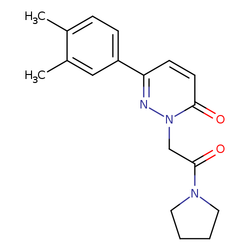 6-(3,4-dimethylphenyl)-2-[2-oxo-2-(pyrrolidin-1-yl)ethyl]-2,3-dihydropyridazin-3-one
