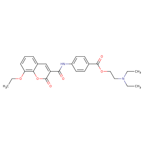2-(diethylamino)ethyl 4-(8-ethoxy-2-oxo-2H-chromene-3-amido)benzoate