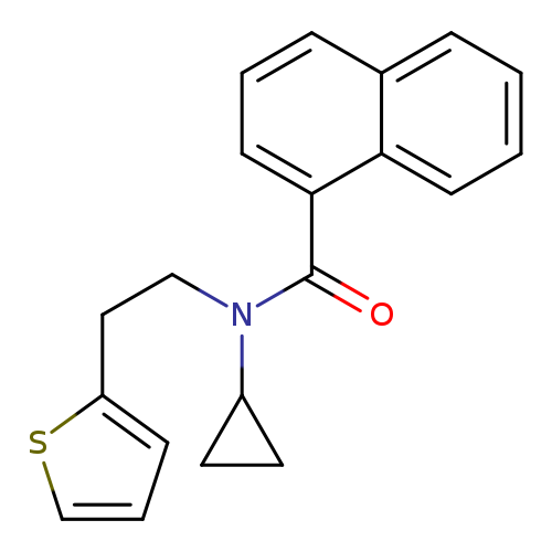 N-cyclopropyl-N-[2-(thiophen-2-yl)ethyl]naphthalene-1-carboxamide