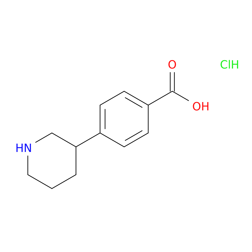 4-(Piperidin-3-yl)benzoic acid hydrochloride