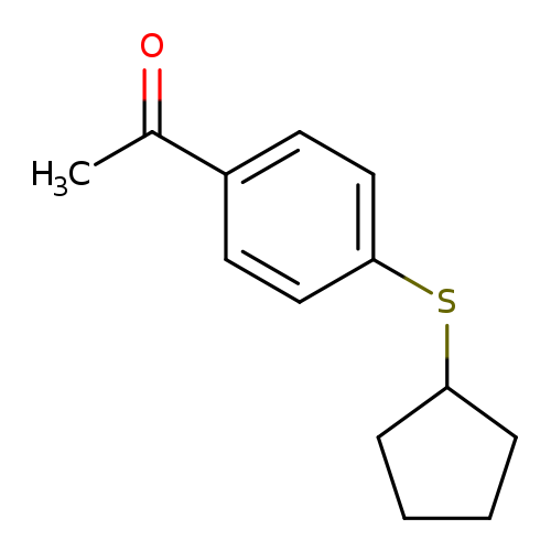 1-[4-(cyclopentylsulfanyl)phenyl]ethan-1-one