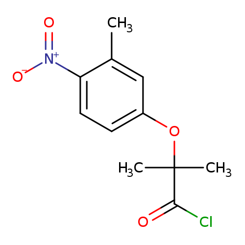 2-Methyl-2-(3-methyl-4-nitrophenoxy)propanoyl chloride