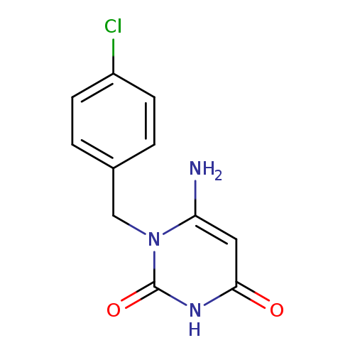 6-amino-1-[(4-chlorophenyl)methyl]-1,2,3,4-tetrahydropyrimidine-2,4-dione