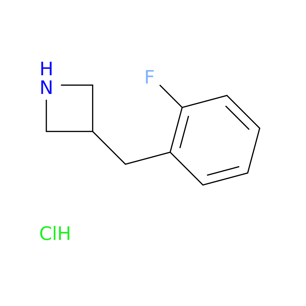 3-[(2-fluorophenyl)methyl]azetidine hydrochloride