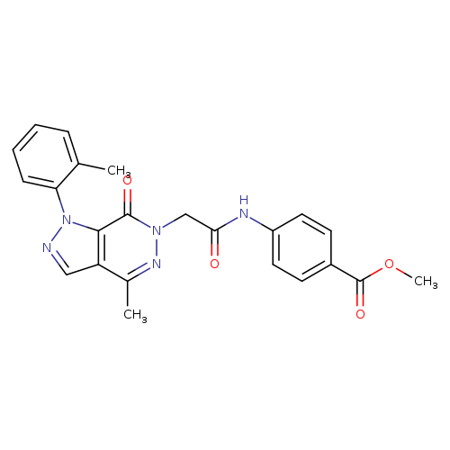 methyl 4-{2-[4-methyl-1-(2-methylphenyl)-7-oxo-1H,6H,7H-pyrazolo[3,4-d]pyridazin-6-yl]acetamido}benzoate