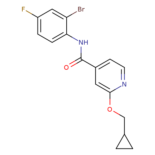 N-(2-bromo-4-fluorophenyl)-2-(cyclopropylmethoxy)pyridine-4-carboxamide