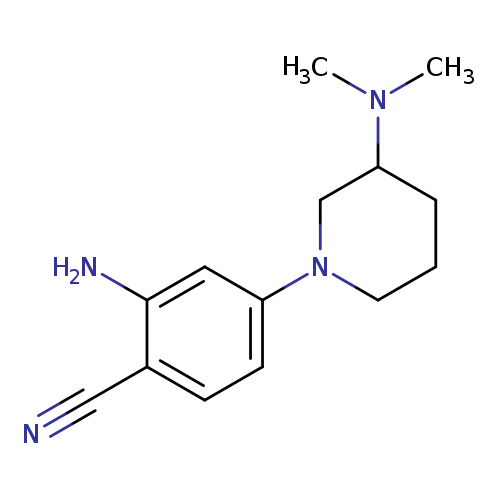 2-amino-4-[3-(dimethylamino)piperidin-1-yl]benzonitrile
