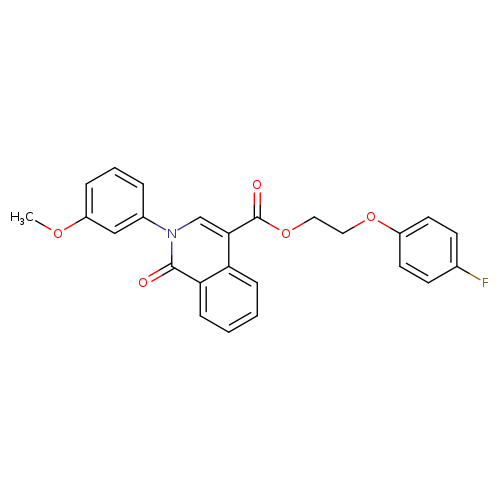 2-(4-fluorophenoxy)ethyl 2-(3-methoxyphenyl)-1-oxo-1,2-dihydroisoquinoline-4-carboxylate