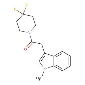 1-(4,4-difluoropiperidin-1-yl)-2-(1-methyl-1H-indol-3-yl)ethan-1-one