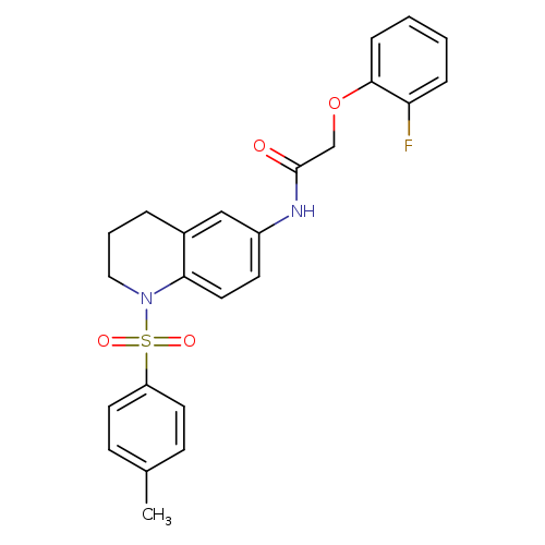 2-(2-fluorophenoxy)-N-[1-(4-methylbenzenesulfonyl)-1,2,3,4-tetrahydroquinolin-6-yl]acetamide