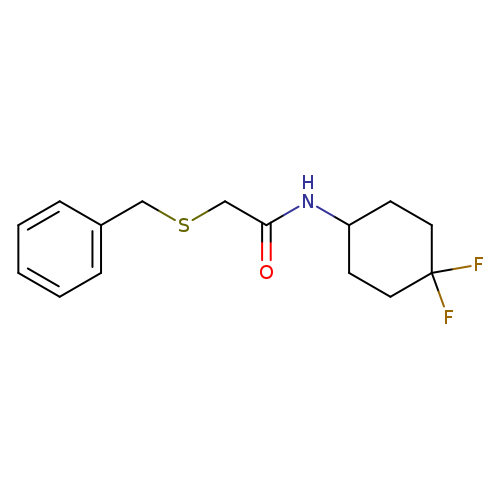 2-(benzylsulfanyl)-N-(4,4-difluorocyclohexyl)acetamide
