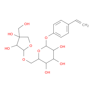 p-Vinylphenyl O-[beta-D-apiofuranosyl-(1-6)]-beta-D-glucopyranoside