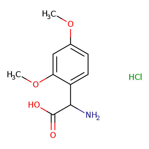 2-amino-2-(2,4-dimethoxyphenyl)acetic acid hydrochloride
