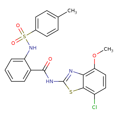 N-(7-chloro-4-methoxy-1,3-benzothiazol-2-yl)-2-(4-methylbenzenesulfonamido)benzamide