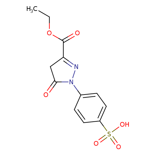 4-(3-(ethoxycarbonyl)-5-oxo-4,5-dihydropyrazol-1-yl)benzenesulfonic acid