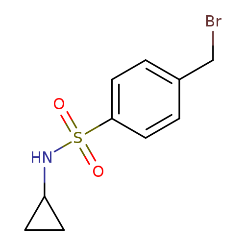 4-(bromomethyl)-N-cyclopropylbenzene-1-sulfonamide