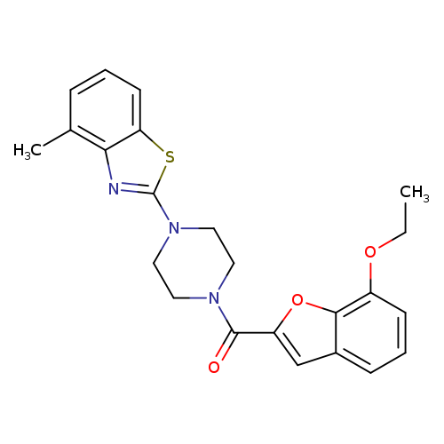 2-[4-(7-ethoxy-1-benzofuran-2-carbonyl)piperazin-1-yl]-4-methyl-1,3-benzothiazole