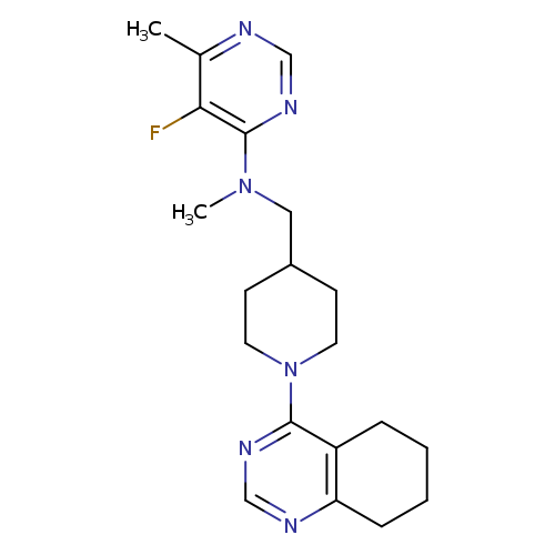 5-fluoro-N,6-dimethyl-N-{[1-(5,6,7,8-tetrahydroquinazolin-4-yl)piperidin-4-yl]methyl}pyrimidin-4-amine