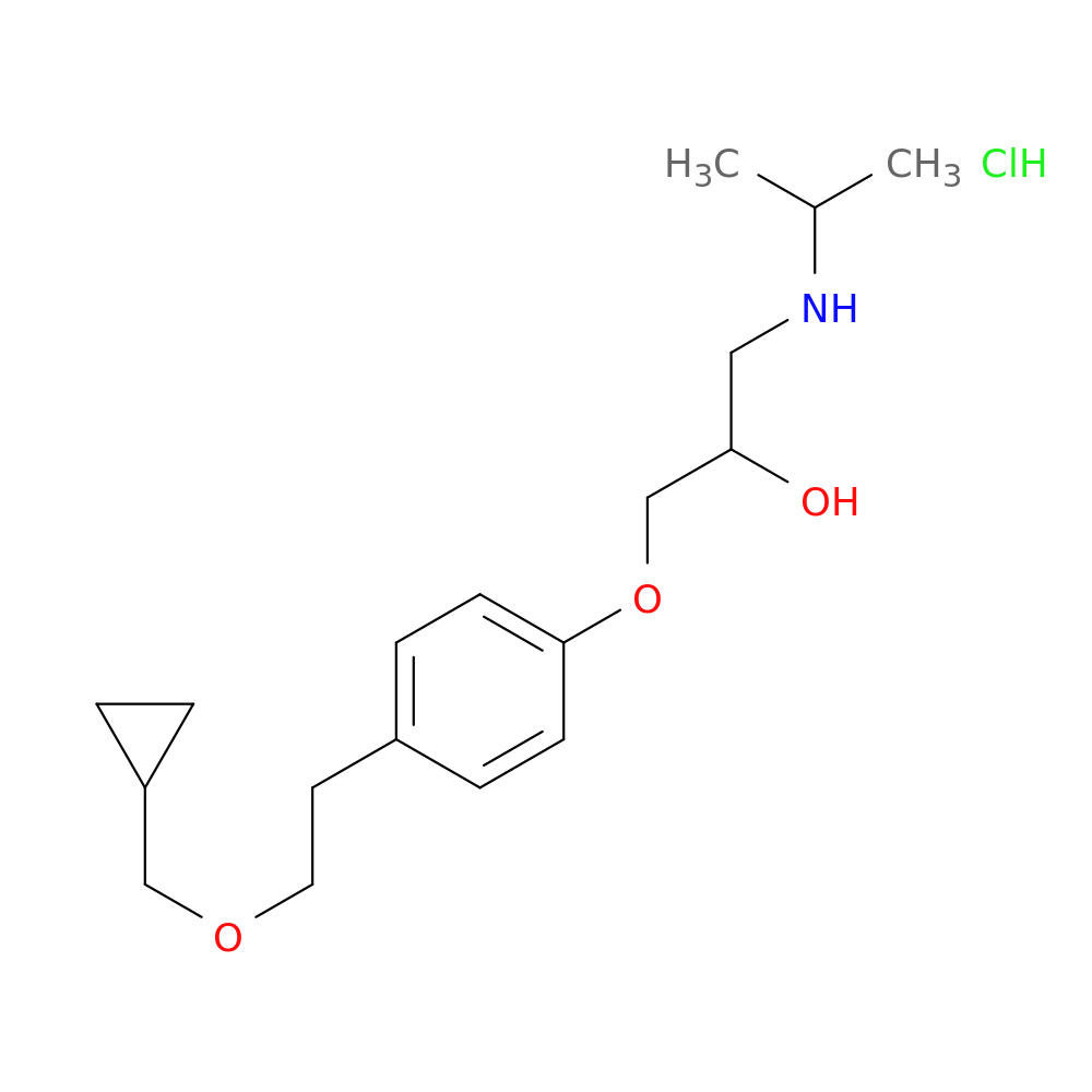 1-(4-(2-(Cyclopropylmethoxy)ethyl)phenoxy)-3-(isopropylamino)propan-2-ol hydrochloride