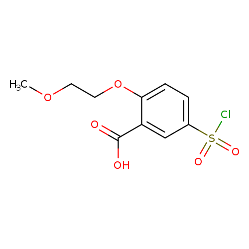 5-(chlorosulfonyl)-2-(2-methoxyethoxy)benzoic acid