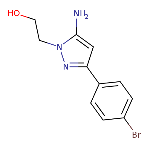2-[5-amino-3-(4-bromophenyl)-1H-pyrazol-1-yl]ethan-1-ol