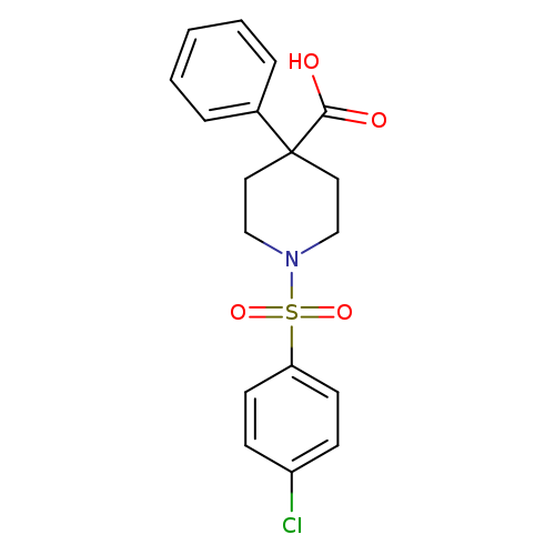 1-[(4-Chlorophenyl)sulfonyl]-4-phenyl-4-piperidinecarboxylic acid