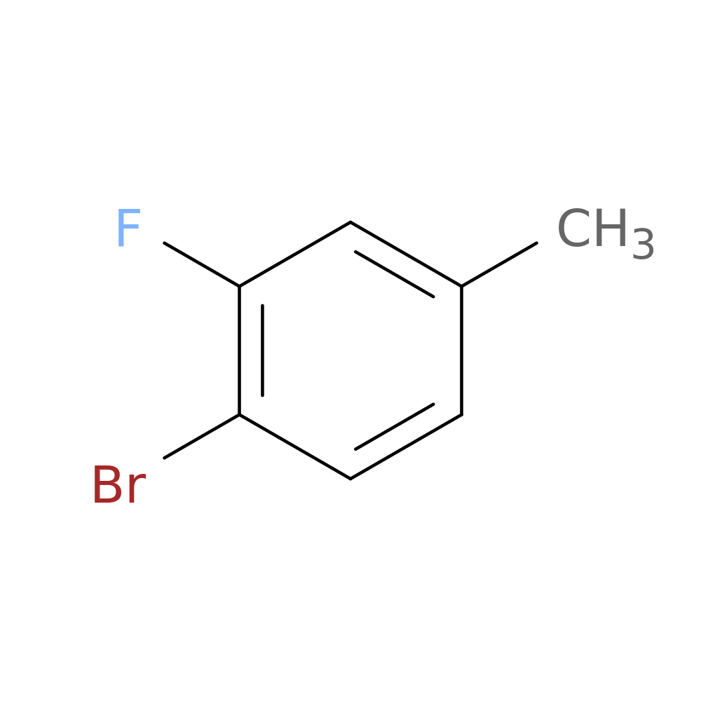 Benzene, 1-bromo-2-fluoro-4-methyl-