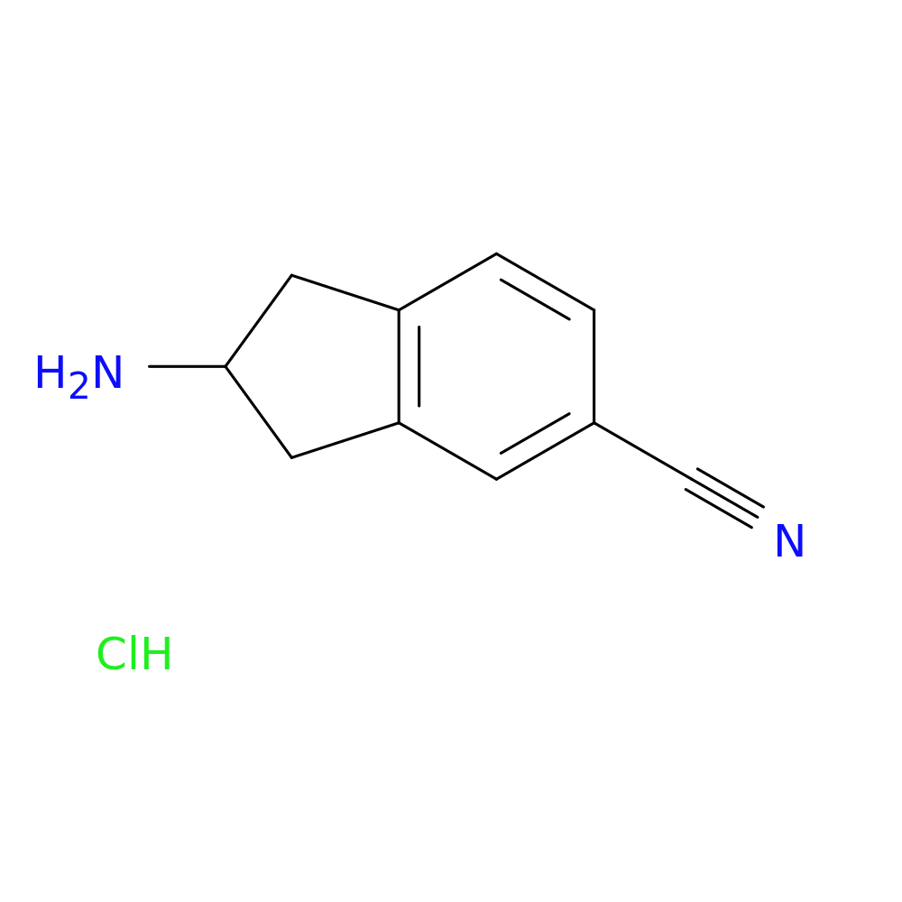 2-amino-2,3-dihydro-1H-indene-5-carbonitrile hydrochloride