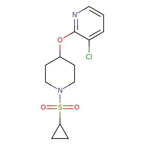 3-chloro-2-{[1-(cyclopropanesulfonyl)piperidin-4-yl]oxy}pyridine
