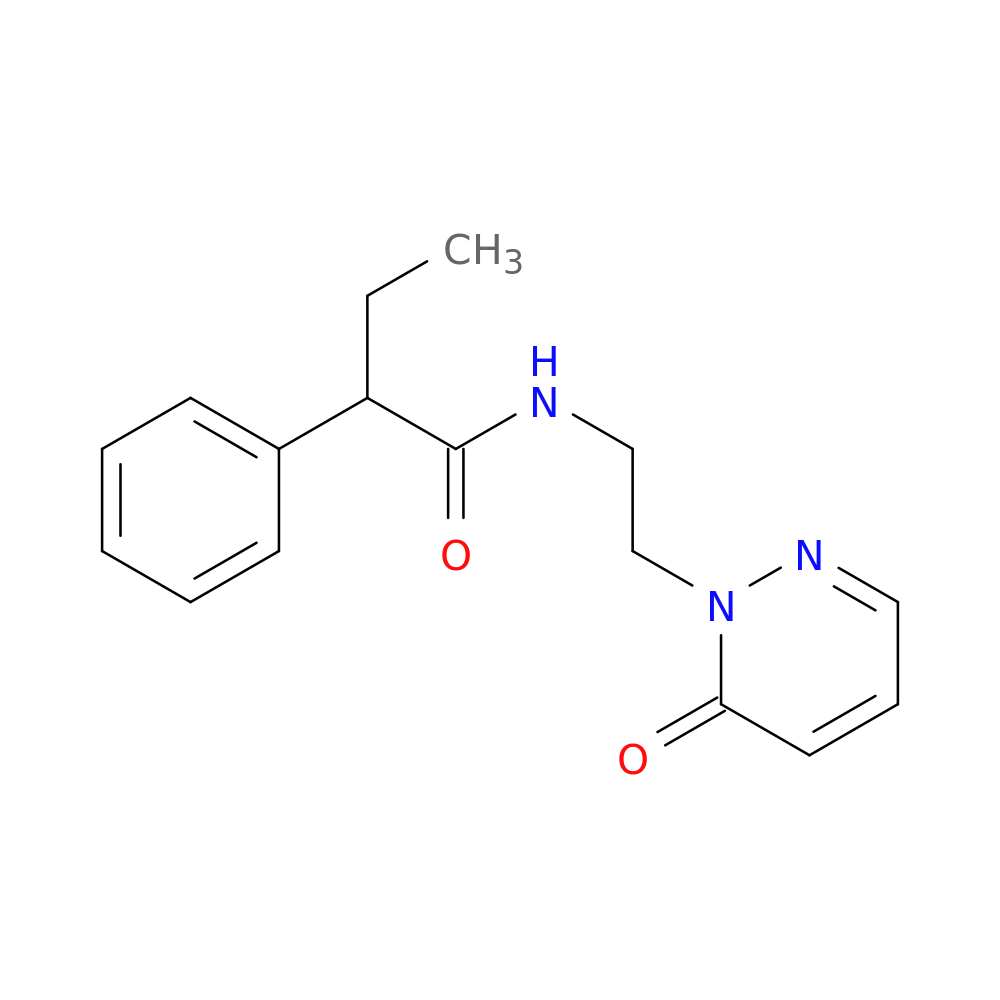 N-[2-(6-oxo-1,6-dihydropyridazin-1-yl)ethyl]-2-phenylbutanamide