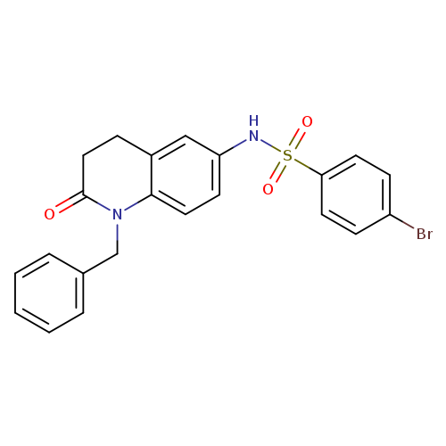 N-(1-benzyl-2-oxo-1,2,3,4-tetrahydroquinolin-6-yl)-4-bromobenzene-1-sulfonamide