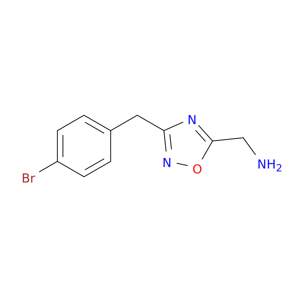 [3-(4-Bromobenzyl)-1,2,4-oxadiazol-5-yl]methanamine