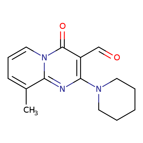 9-methyl-4-oxo-2-piperidin-1-yl-4H-pyrido[1,2-a]pyrimidine-3-carbaldehyde