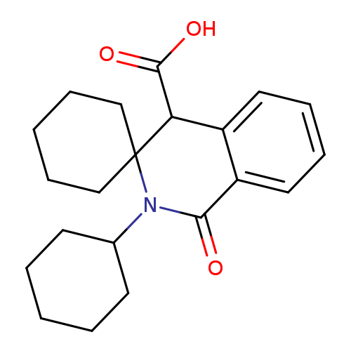 2'-Cyclohexyl-1'-oxo-1',4'-dihydro-2'h-spiro[cyclohexane-1,3'-isoquinoline]-4'-carboxylic acid