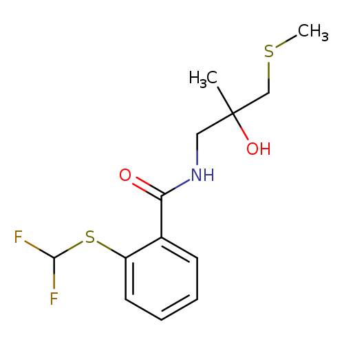 2-[(difluoromethyl)sulfanyl]-N-[2-hydroxy-2-methyl-3-(methylsulfanyl)propyl]benzamide
