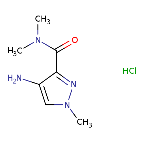 4-amino-N,N,1-trimethyl-1H-pyrazole-3-carboxamide hydrochloride