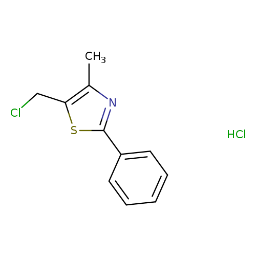 5-(chloromethyl)-4-methyl-2-phenyl-1,3-thiazolehydrochloride