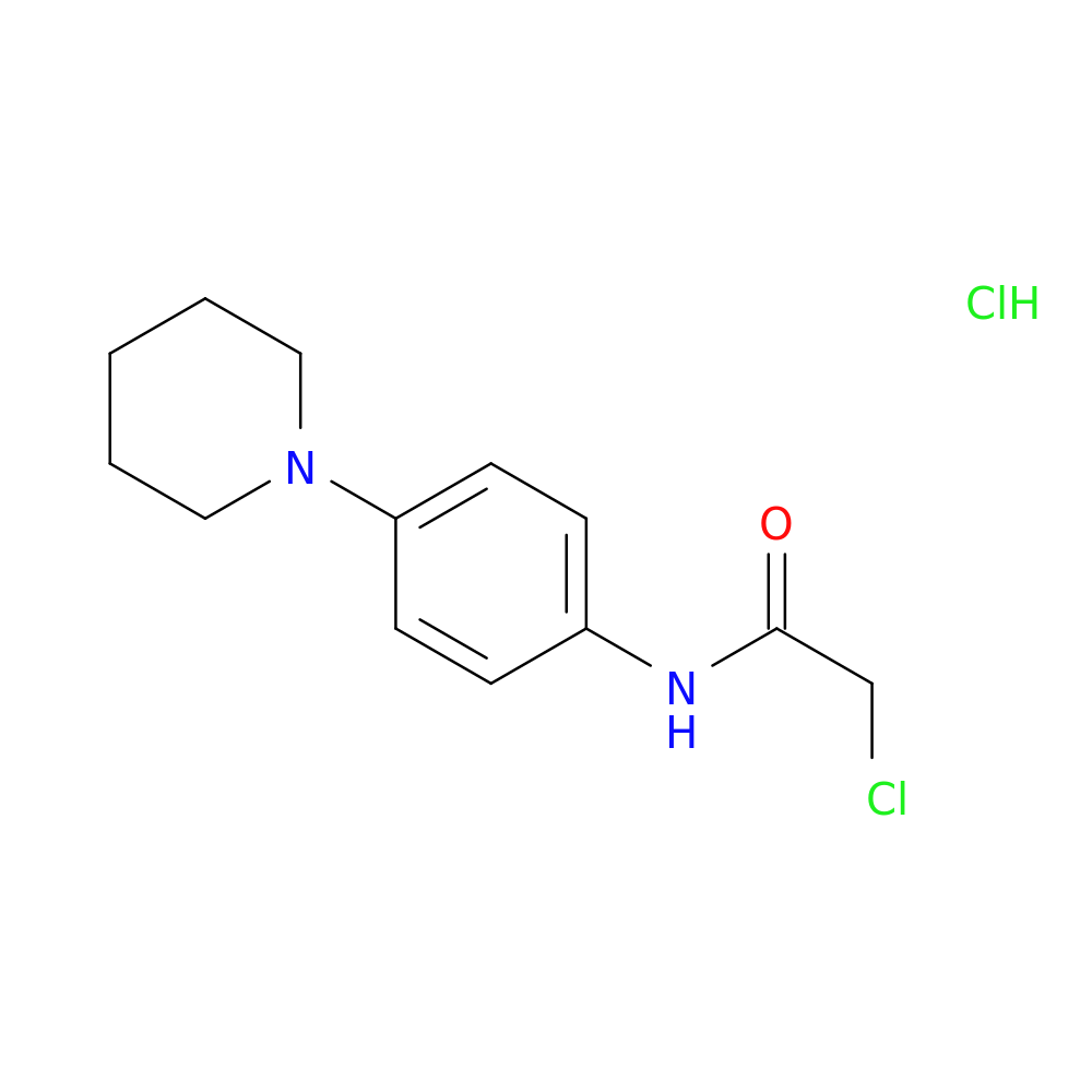 2-chloro-N-[4-(piperidin-1-yl)phenyl]acetamide hydrochloride