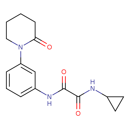 N-cyclopropyl-N'-[3-(2-oxopiperidin-1-yl)phenyl]ethanediamide