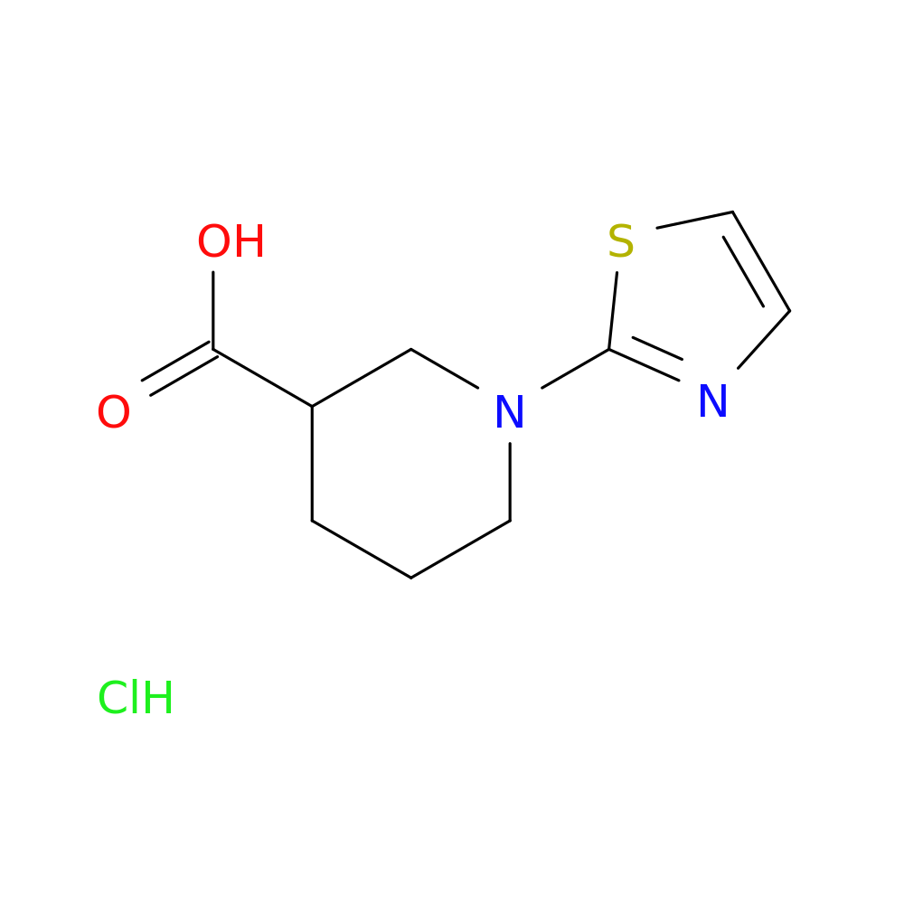 1-(1,3-thiazol-2-yl)piperidine-3-carboxylic acid hydrochloride