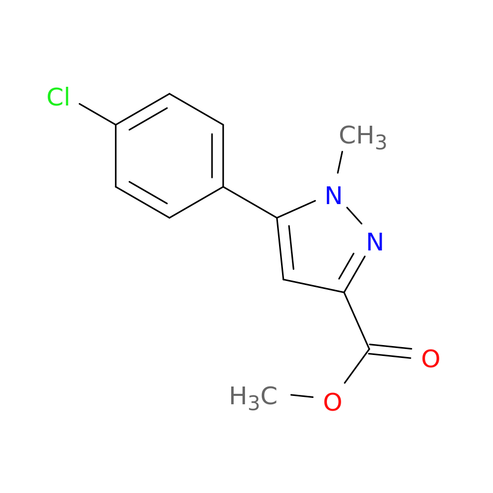 methyl 5-(4-chlorophenyl)-1-methyl-1H-pyrazole-3-carboxylate