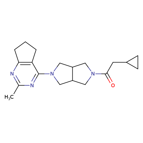 2-cyclopropyl-1-(5-{2-methyl-5H,6H,7H-cyclopenta[d]pyrimidin-4-yl}-octahydropyrrolo[3,4-c]pyrrol-2-yl)ethan-1-one
