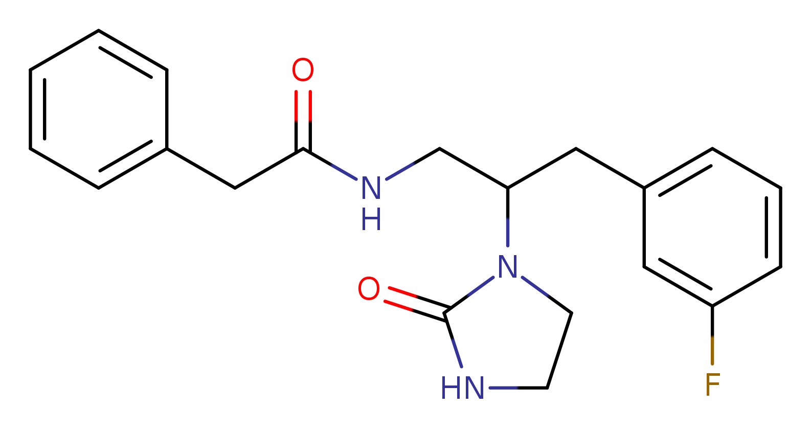 N-[3-(3-fluorophenyl)-2-(2-oxoimidazolidin-1-yl)propyl]-2-phenylacetamide
