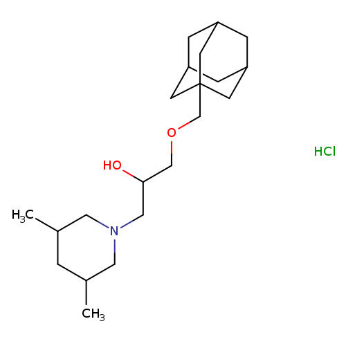 1-[(adamantan-1-yl)methoxy]-3-(3,5-dimethylpiperidin-1-yl)propan-2-ol hydrochloride