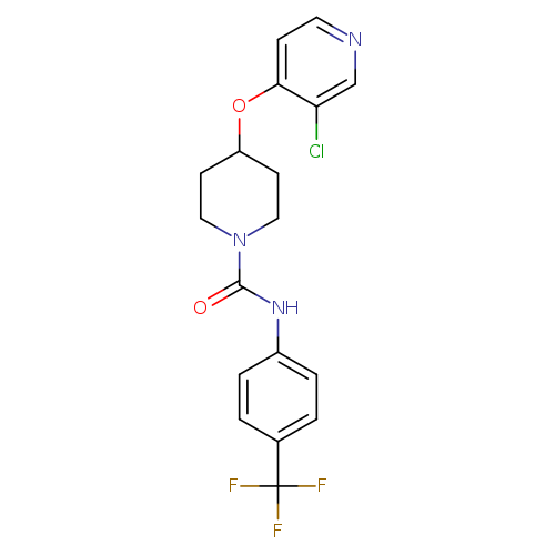 4-[(3-chloropyridin-4-yl)oxy]-N-[4-(trifluoromethyl)phenyl]piperidine-1-carboxamide